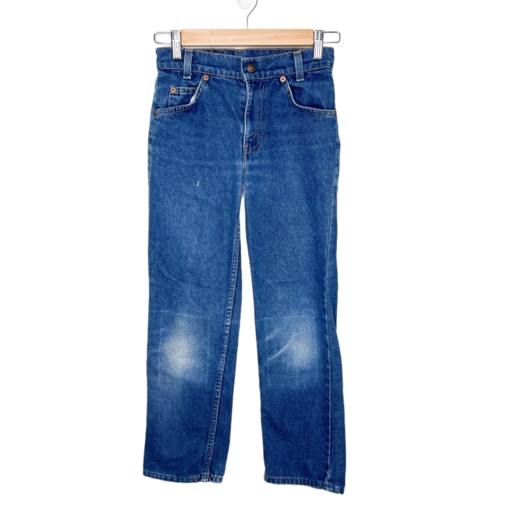 Vintage Levi's | Kids Orange Tab Distressed Size 11 25" Waist Denim Jeans